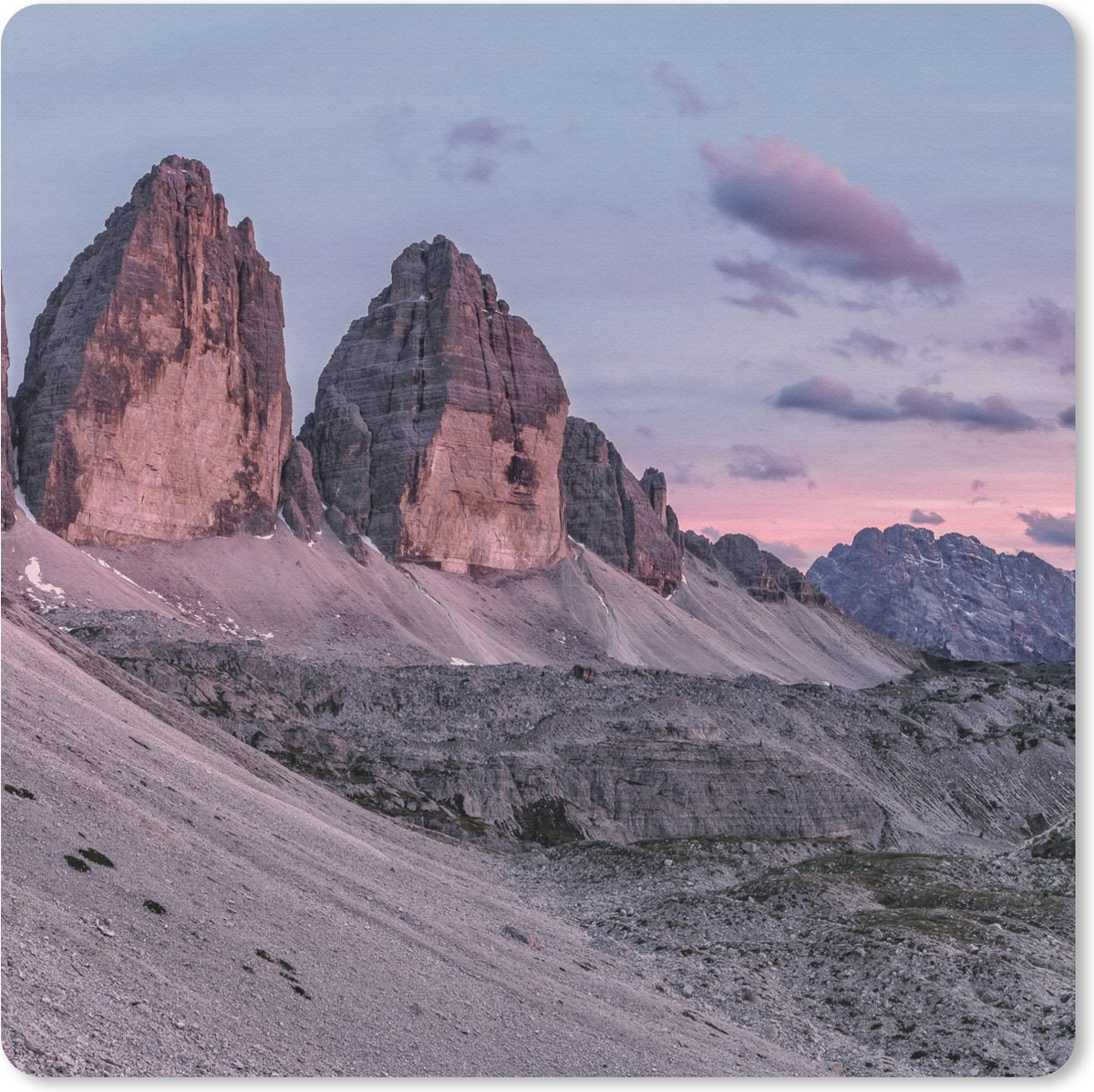 Muismat 30x30 cm - Mousepad Tirol - Alpen - Berg - Muismatten