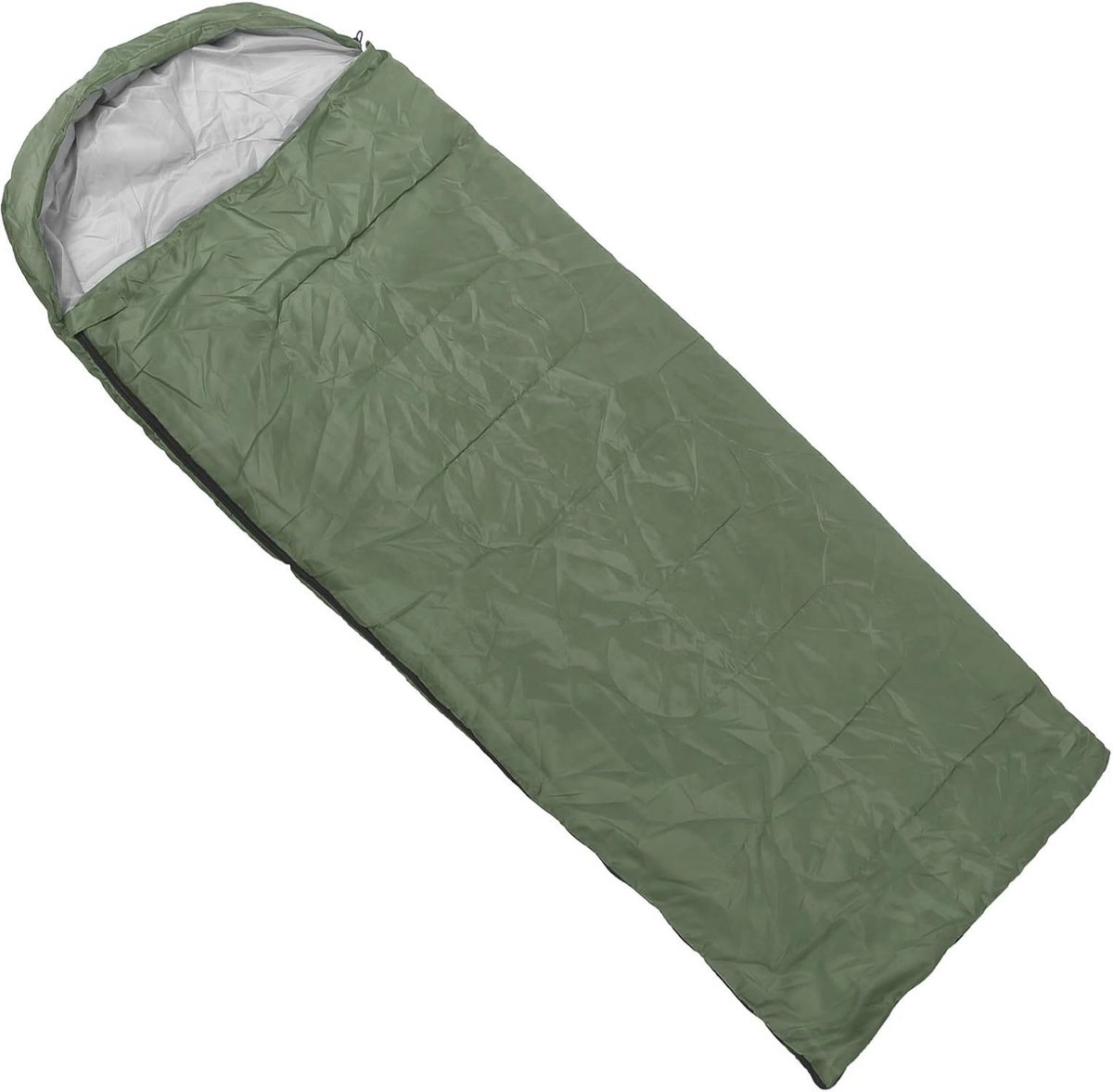 Slaapzak met Capuchon - Outdoor Slaapzak - Kamperen en Wandelen - Dubbele Rits Toegang - 180 x 75 cm - Gebladerte