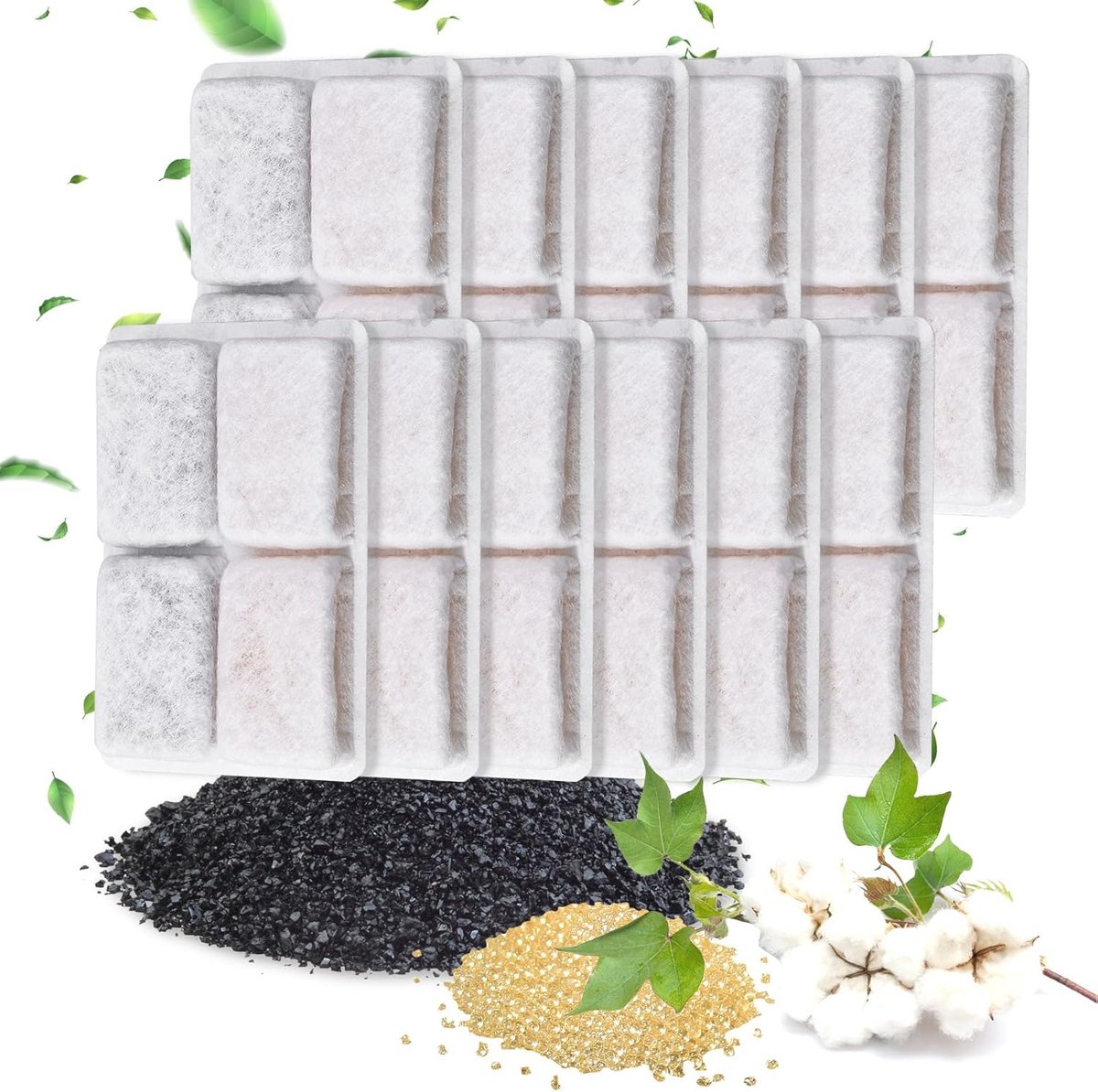 12 stuks kattenfonteinfilters - Koolstoffilters voor drinkfonteinen voor katten en honden