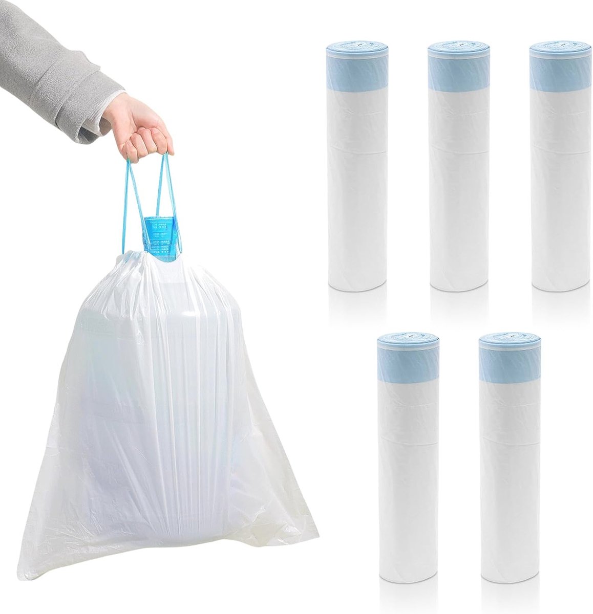 Goedkoopste Kattentoiletzakken met Draaggreep - 75 Stuks voor Eenvoudige Vervanging