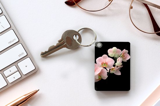 Porte-clés - Orchidée - Fleurs - Rose - Nature morte - Flora - Cadeaux - Plastique