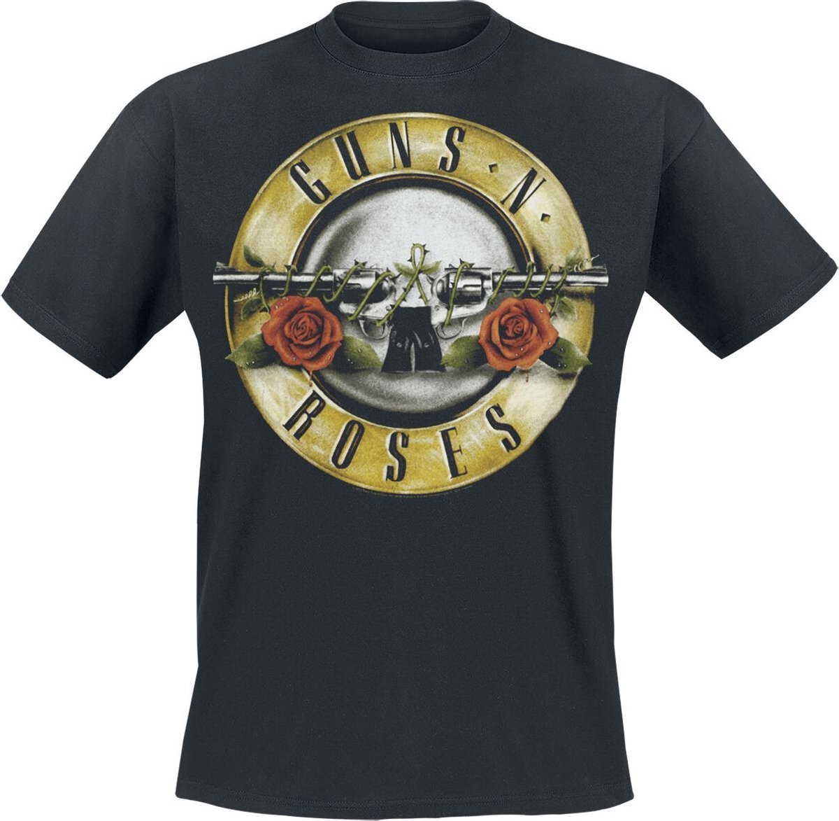 Guns N' Roses Distressed Bullet Unisex T-shirt - zwart - S