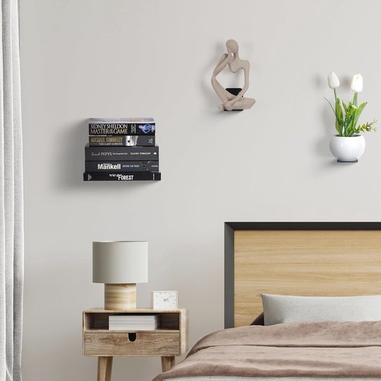 wandplank set van 3 U-vormige zwevende plank creatieve lounge kubus
