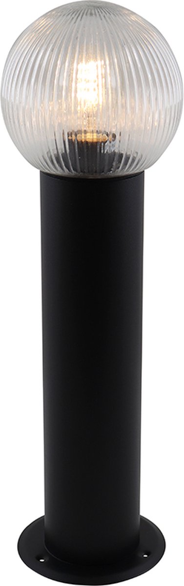 Olucia - CHRIS - Paaltjeslamp - Zwart - Vorm: Bol