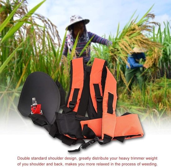 Verstelbare Dubbele Schouderband voor Bosmaaiers en Grasmaaiers, Y-Vormige Nylon Strap voor Comfort en Ondersteuning — afbeelding 5