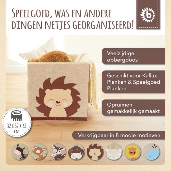 Opbergkist kinderen - Speelgoedkist - Mooie Toekan - voor de