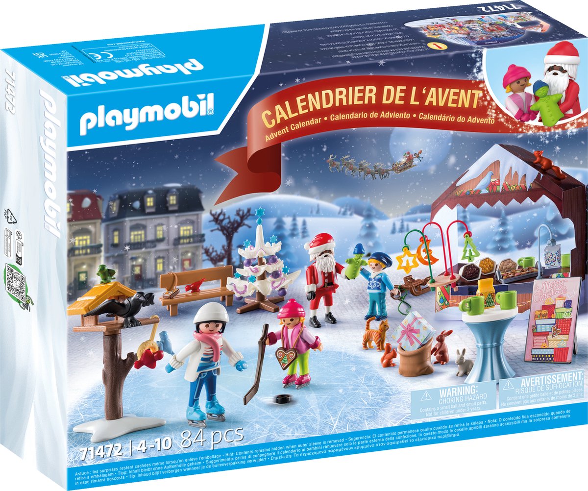 PLAYMOBIL Adventskalender Een uitstapje naar de kerstmarkt  P71472