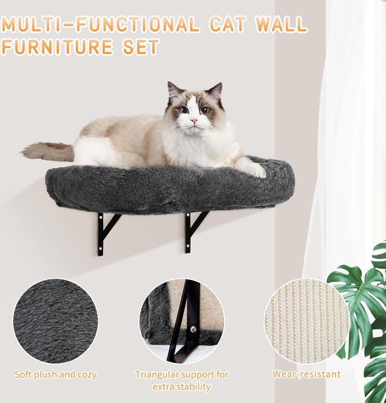 Kerbl Pet Kerbl - Klimwand Mount Blanc 6 elementen voor katten - KE-81634