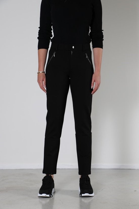 Pantalon New Star - Pantalon slim noir Sydney L31 Taille 40