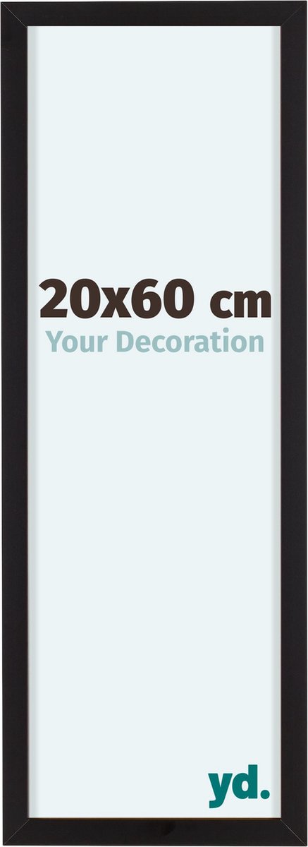 yd. Your Decoration - Fotolijst 20x60 cm - Aluminium - Zwart - Virginia