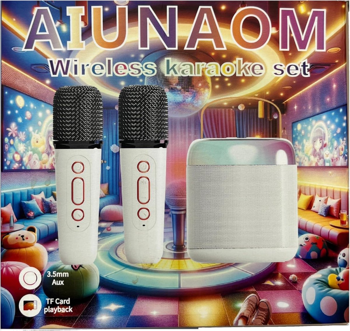 Kidywolf karaokespeaker en microfoons
