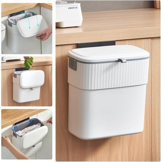 Simplehuman Compost Caddy prullenbak met deksel 4 liter • Wit • de Simplehuman Compost Caddy prullenbak met deksel 4 liter • Wit • de