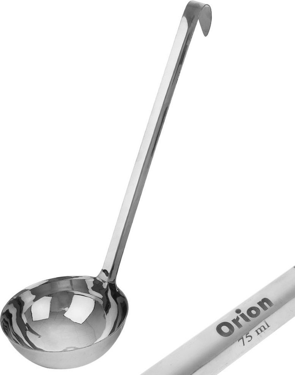 Soeplepel Edelstaal 75 ml, 29 cm - Opscheplepel - Lepel - Keukengerei