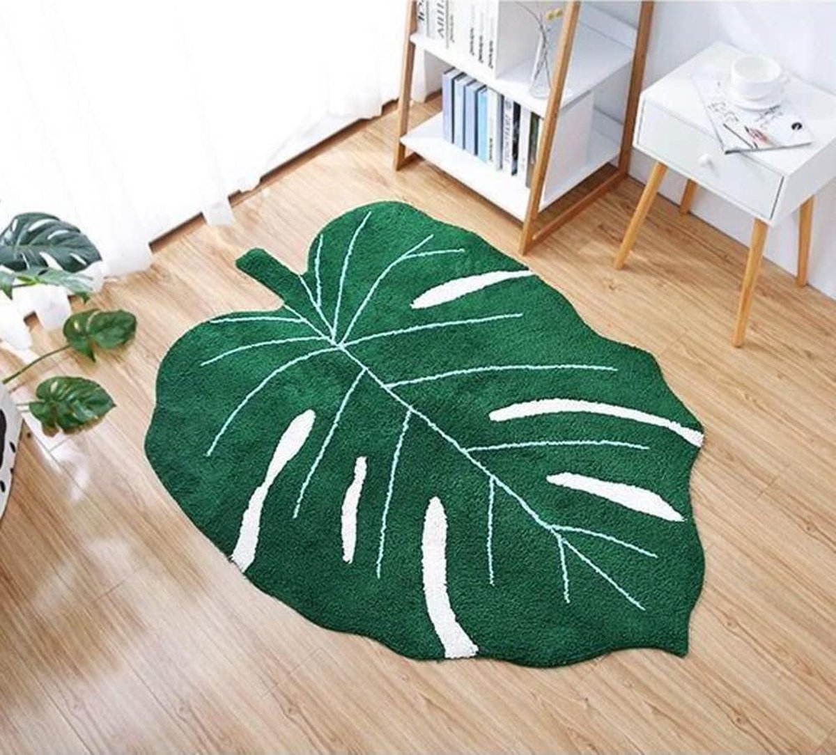 Zachte Velveteen Groene Badmat Antislip Machinewasbaar Deurtapijt - Badmat voor Badkamertapijt - Vloermat voor Badkuip Douche - Kerstdecoratie - 80 x 120 cm