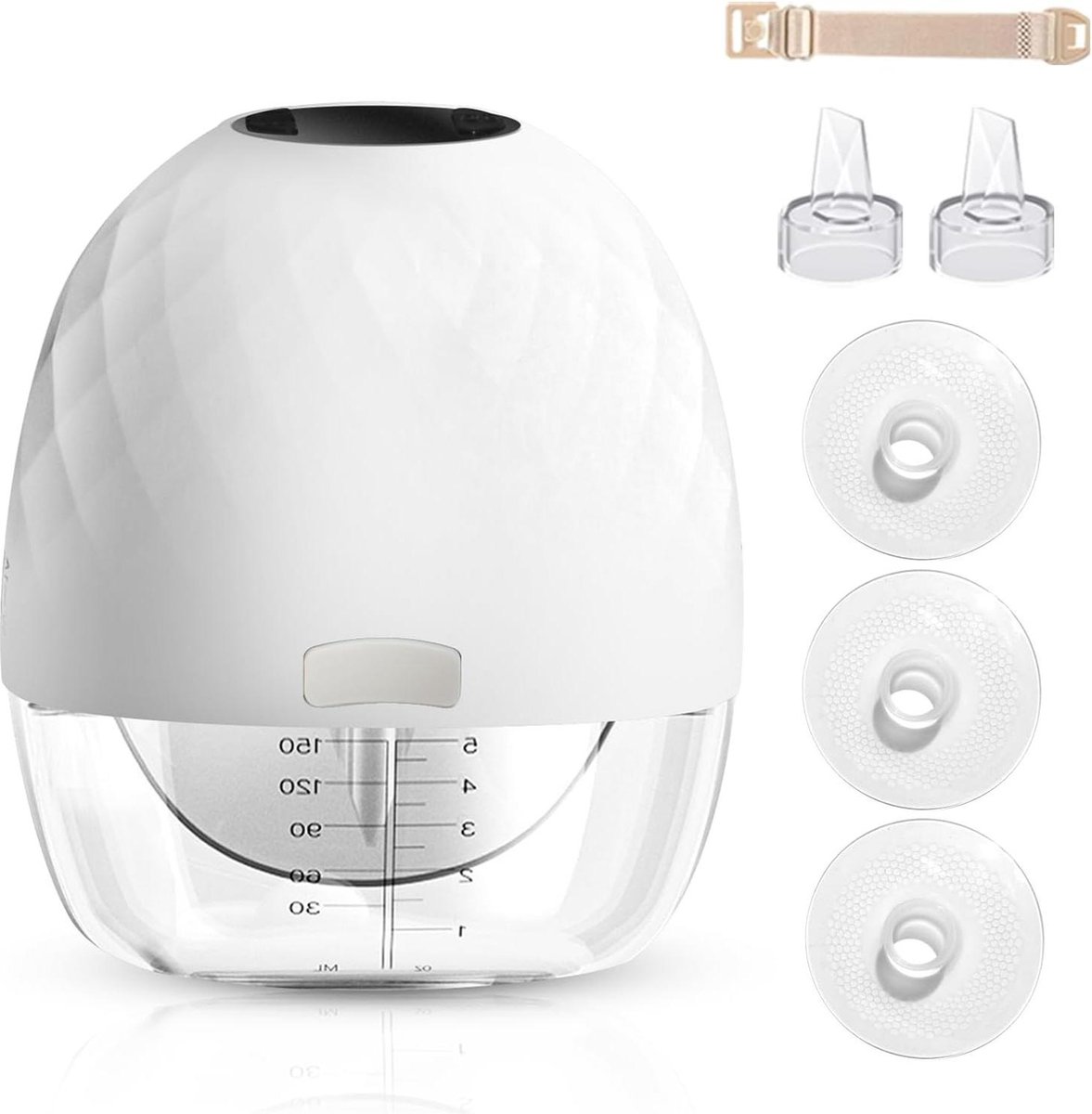 Goedkoopste Elektrische Borstkolf Draagbaar Oplaadbaar LCD-Display 4 Modi 9 Standen 18-20-22 mm Flensinzetstukken Handsfree Geluidsarm Pijnloos