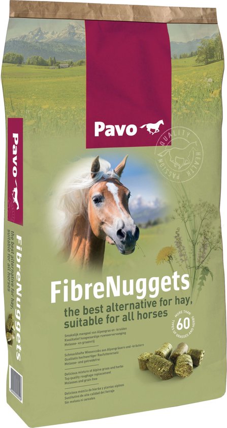 Pavo Fibrenuggets - Paardenvoer - 20 kg Pavo Fibrenuggets - Paardenvoer - 20 kg
