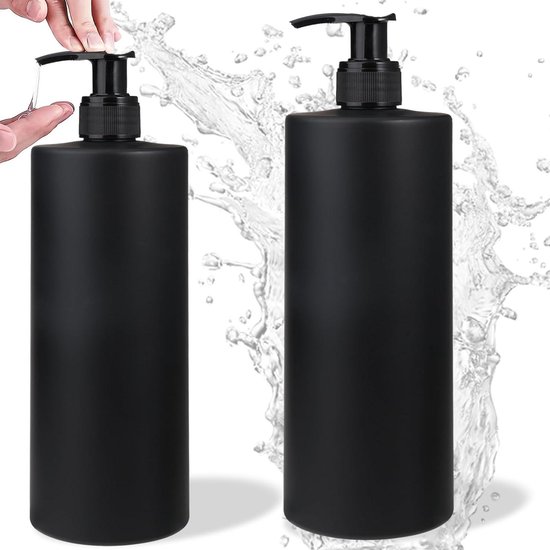 Zeepdispenser Wandmontage - 1 Reservoir - Zwart - Zeepdispenser Douche