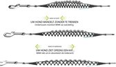 WAW easy dog walk 'schokdemper' Zwart - XL - 25-40 kg