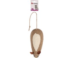 Flamingo Muis Minous - Kattenspeelgoed - 23x10.5 cm Bruin