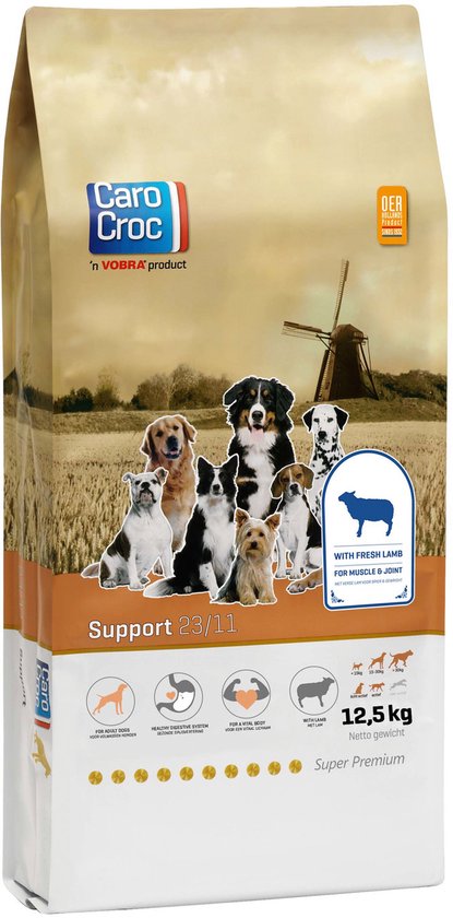 Carocroc Support Gevogelte&Lam&Rijst - Hondenvoer - 12.5 kg