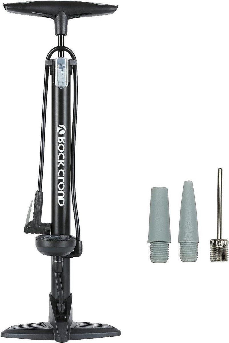 Fietspomp Vloerpomp met Gauge 160 psi - Presta en Schrader Ventiel - Racefiets MTB Basketbal Voetbal
