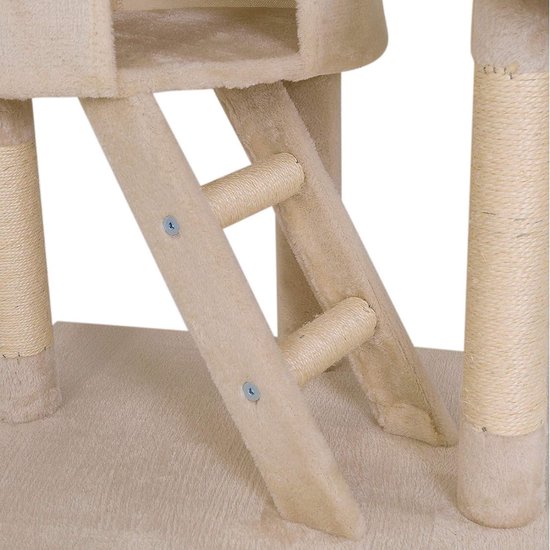 Kattenkrabpaal met sisal krabpalen 165 cm bruin