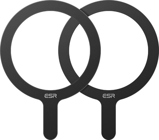 ESR HaloLock 360 Universele MagSafe Ring Sticker (2-Pack) Zwart | bol