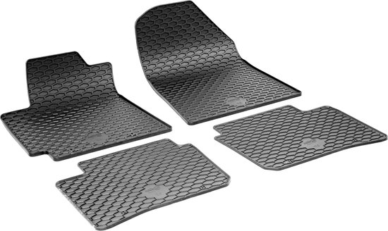 Hyundai i10 II (BA) floor mats from 2013 to 2019, car carpets, non-slip, reinforced rubber heel padding