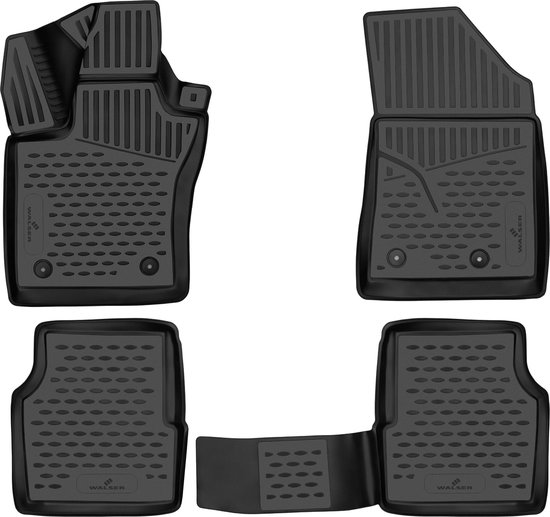 WALSER XTR rubberen voetmatten compatibel met Jeep Cherokee (KL) 06/2013-Vandaag