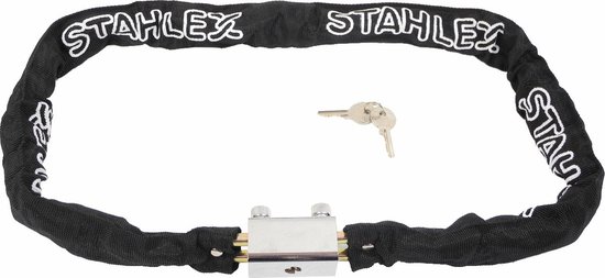 Stahlex Kettingslot - zwart - 120 cm - 2 sleutels - scooter / fiets - kabelslot van Stahlex — afbeelding 3
