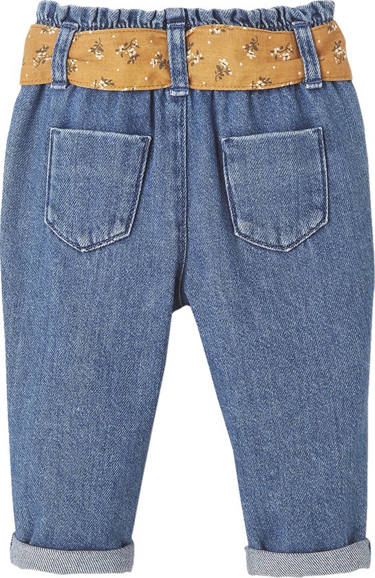 Vertbaudet Jean paperbag avec ceinture bébé