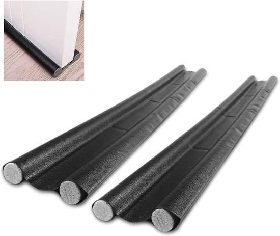 2 x Tochtstoppers voor de deur, microvezel deurafdichting, tochtstopper