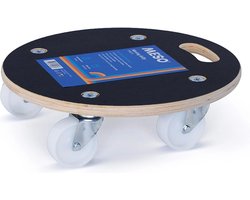 MESO Meubelhondje - Rond - PP wiel - Max 250kg - Meubelroller / Transportdolly / Verhuis trolley / Transport trolley / Transportroller
