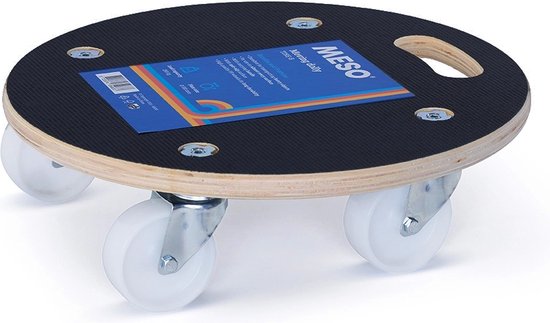 MESO Meubelhondje - Rond - PP wiel - Max 250kg - Meubelroller / Transportdolly / Verhuis trolley / Transport trolley / Transportroller