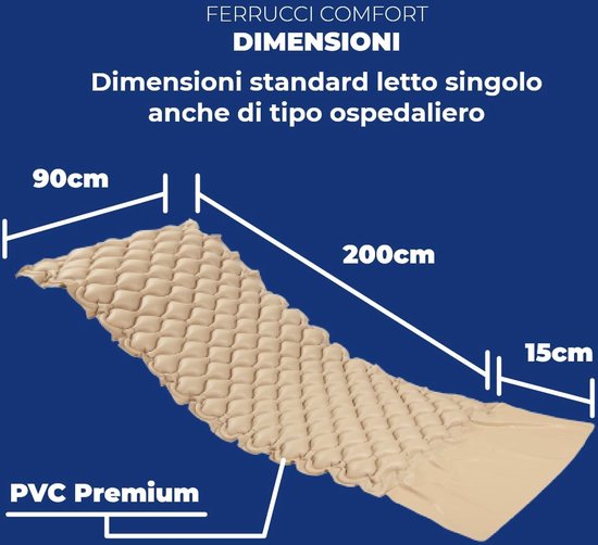 Antidecubitus matras met luchtbellen en elektrische compressor - Medisch hulpmiddel voor bedlegerige personen tot 135 kg van Mobiclinic — afbeelding 4