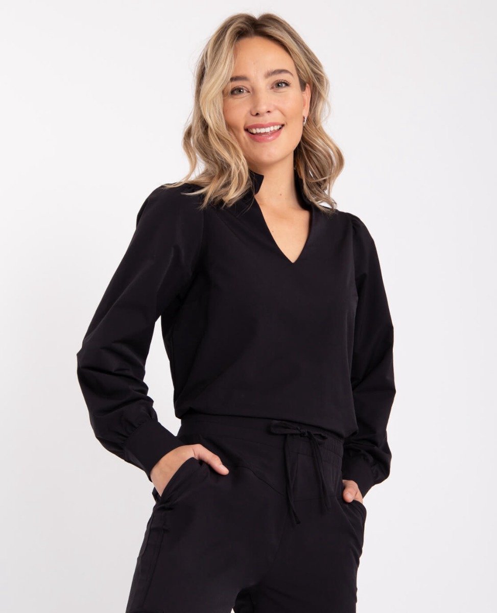 Je m'appelle Travelstof Top - Dames - Zwart - Maat XXL
