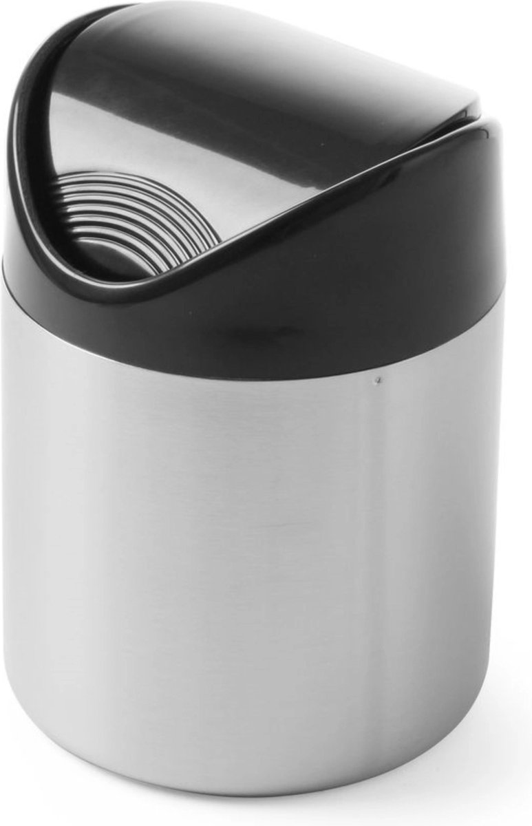 Goedkoopste HENDI Compact tafelafvalbakje – roestvast staal – zwart – ⌀120x165 mm