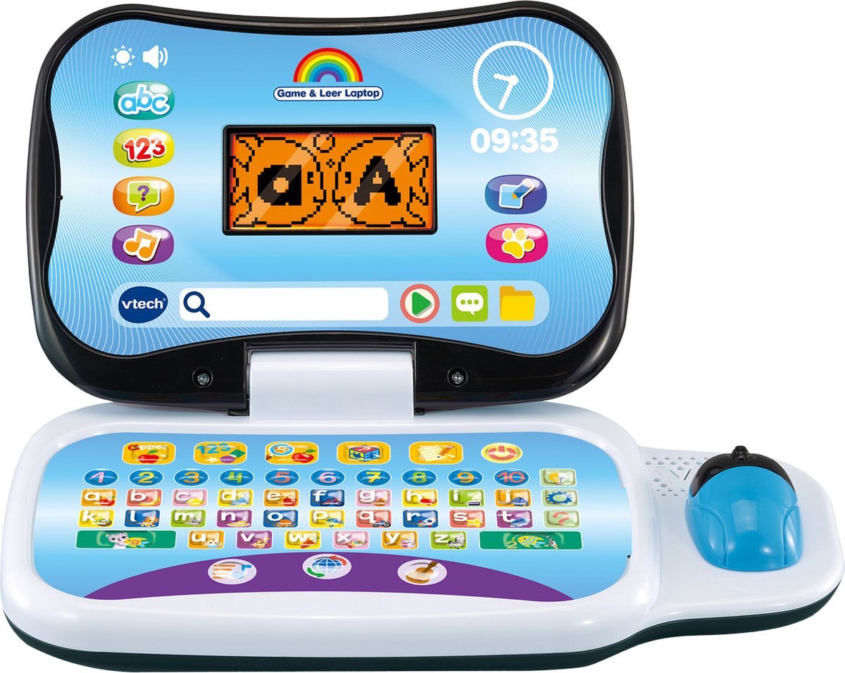 VTech Game & Leer Laptop Leercomputer - Kinderlaptop - Educatief & Interactief Speelgoed - Cadeau - Kinderspeelgoed 3 Jaar — afbeelding 8
