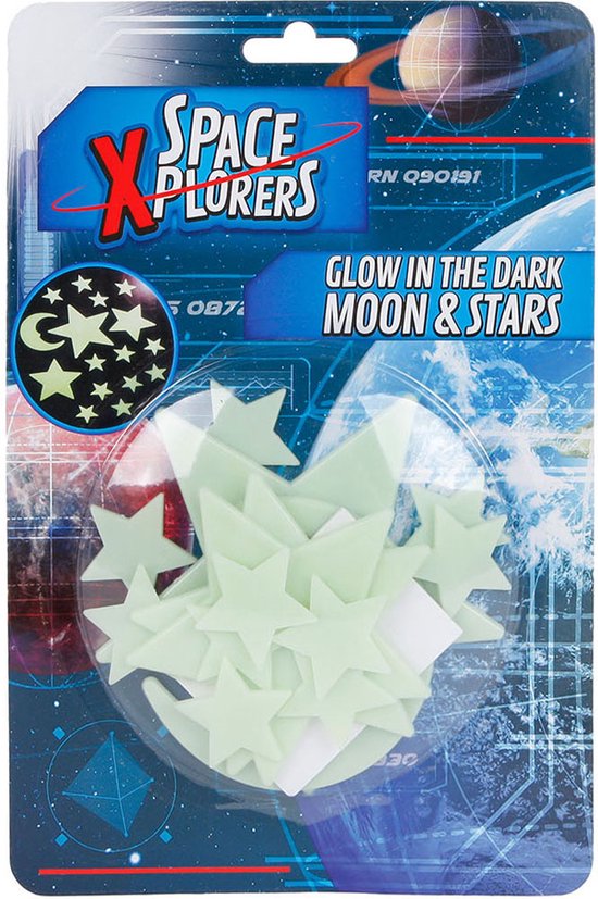 Foto: Glow in the dark sterren en maan glow in the dark planeten glow in the dark maan