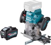 Makita RP 001 GT1 Draadloze bovenfrees 40 V max. 12 mm borstelloos + 1x accu 5.0 Ah - zonder lader
