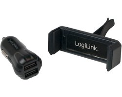 LogiLink PA0133 USB-oplader Auto, Vrachtwagen Uitgangsstroom (max.) 2000 mA 2 x USB