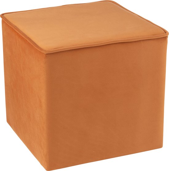 Arketicom Moeder poef voetensteun CUBO kunstleer afneembare poef beige 42 cm