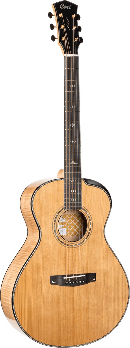 Cort Gold-Passion – Massief Flamed Maple, Engelmann Spruce & L.R. Baggs Anthem