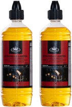 Bio citronella lampenolie - 2x - 750 ml - citrusgeur - fakkelolie voor tuinlampen en tuinfakkels