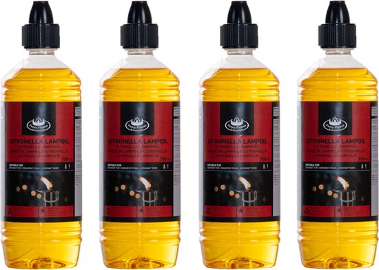 3x stuks bio citronella lampenolie/fakkelolie 750 ml - Anti Muggen van Bio Vitaal — afbeelding 2