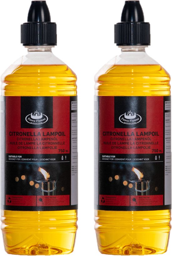 Bio citronella lampolie - Lampe olie - Anti muggen - 750 ml van Gardiol — afbeelding 4