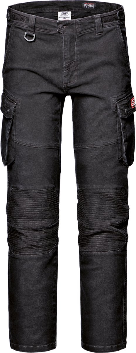 SIR SAFETY KOMBAT DENIM Werkbroek HEREN Zwart – Met Kniezakken, D-Ring, Verstelbare Taille & Technische Zakken – Voorgewassen