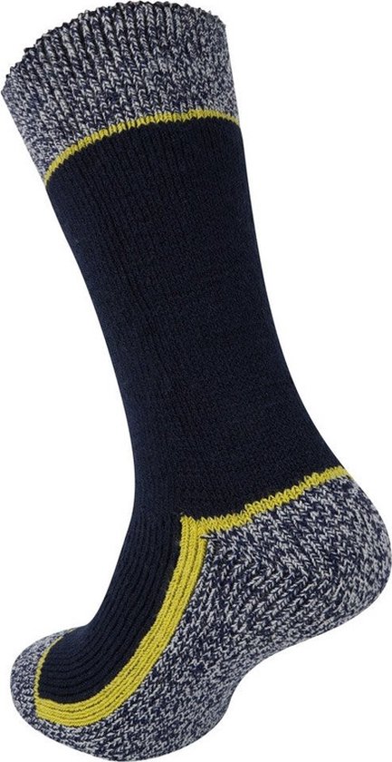 3 Paar thermo werk sokken voor heren navy blauw donkerblauw 41 46 Winter werk. bol