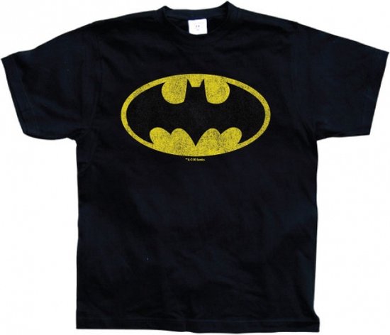 Batman T-shirt - zwart - katoen - volwassenen - Superhelden Verkleedshirt heren - korte mouwen - herenkleding L