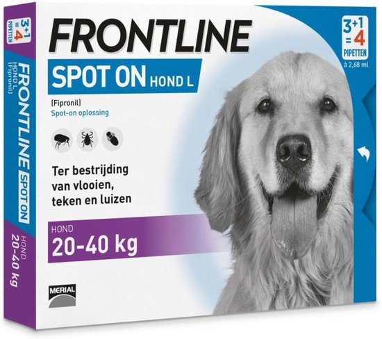 Frontline Hond Spot-On Large - 4 Pipetten